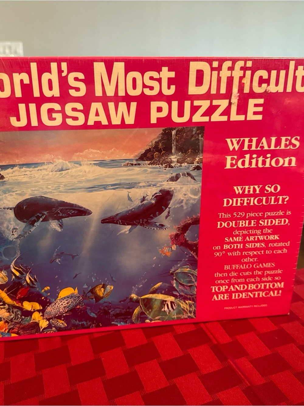 World's Most Difficult Jigsaw Puzzle - Whales Edition (Red Box)